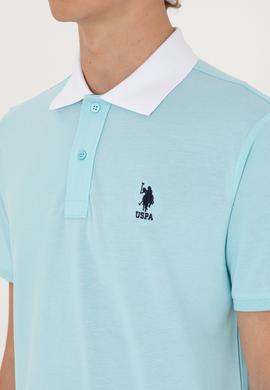 Erkek Regular Fit Polo Yaka Aqua Tişört - 50306809021