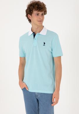 Erkek Regular Fit Polo Yaka Aqua Tişört - 50306809021