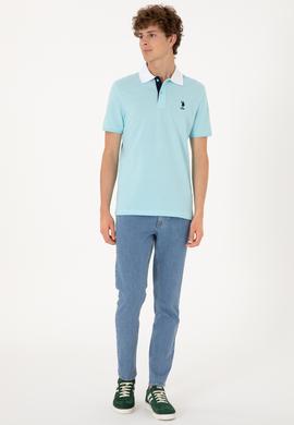 Erkek Regular Fit Polo Yaka Aqua Tişört - 50306809021