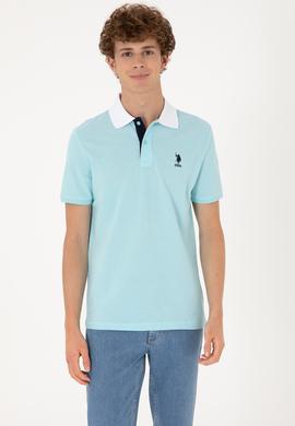 Erkek Regular Fit Polo Yaka Aqua Tişört - 50306809021