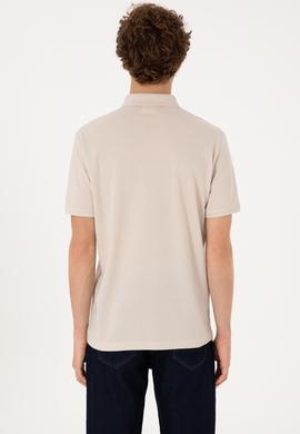 Erkek Regular Fit Polo Yaka Taş Tişört - 50306811018