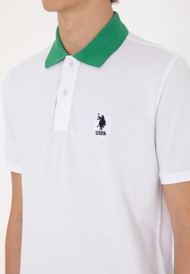 Erkek Regular Fit Polo Yaka Beyaz Tişört - 50306809003