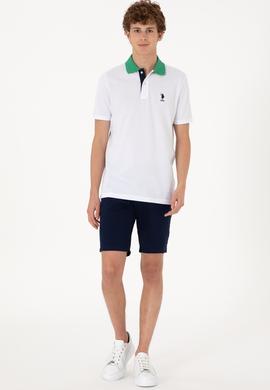 Erkek Regular Fit Polo Yaka Beyaz Tişört - 50306809003