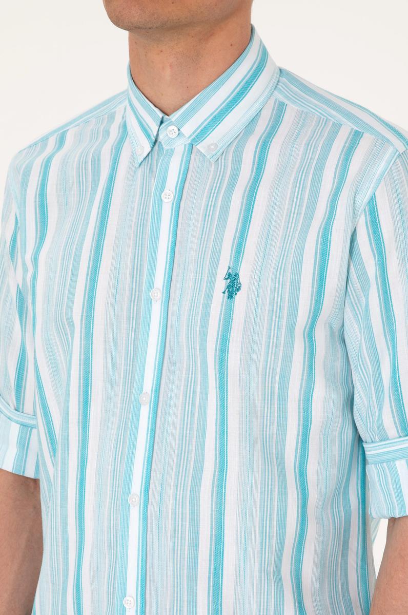 Erkek Aqua Uzun Kollu Gömlek