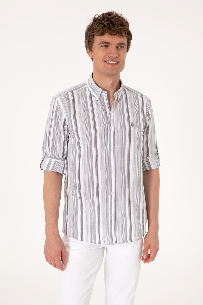 Erkek Antrasit Uzun Kollu Gömlek - 50306331014