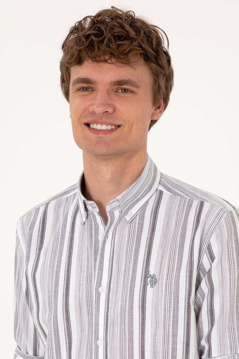 Erkek Antrasit Uzun Kollu Gömlek - 50306331014