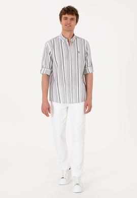 Erkek Antrasit Uzun Kollu Gömlek - 50306331014