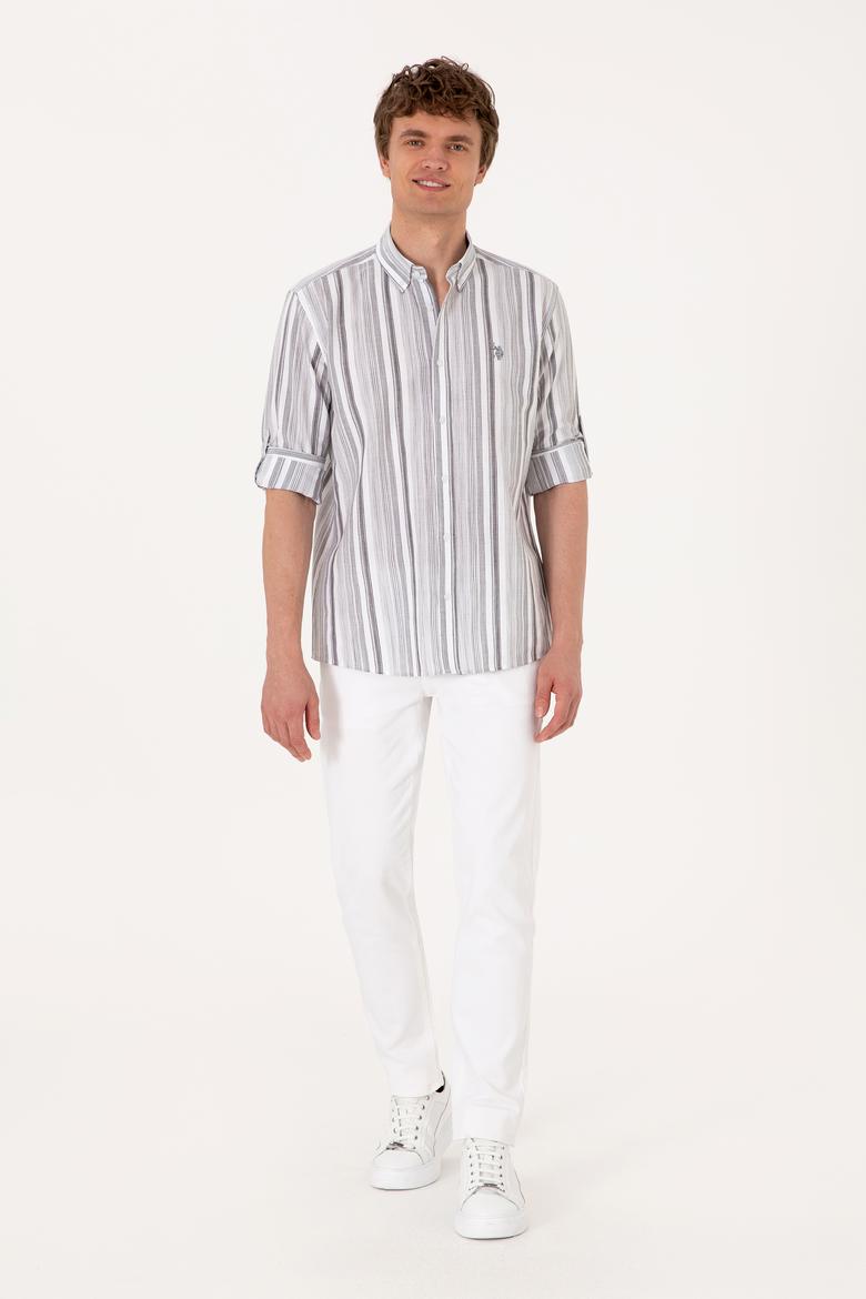 Erkek Antrasit Uzun Kollu Gömlek - 50306331014