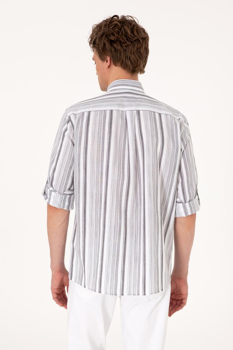 Erkek Antrasit Uzun Kollu Gömlek - 50306331014