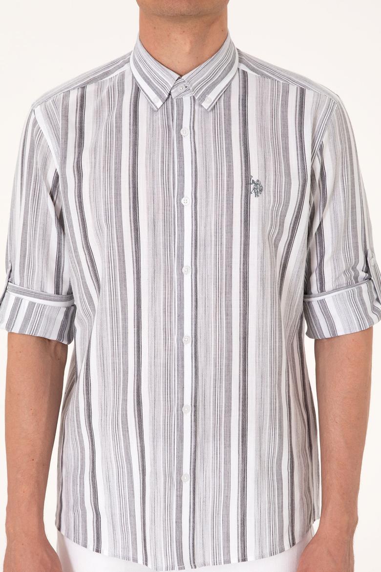 Erkek Antrasit Uzun Kollu Gömlek - 50306331014