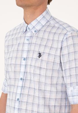 Erkek Mavi Uzun Kollu Gömlek - 50306348006