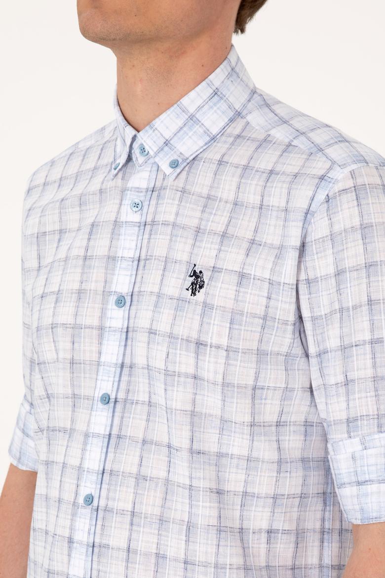 Erkek Mavi Uzun Kollu Gömlek - 50306348006