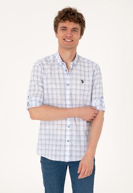 Erkek Mavi Uzun Kollu Gömlek - 50306348006