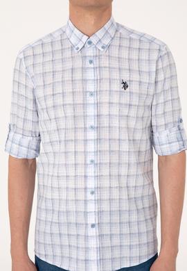 Erkek Mavi Uzun Kollu Gömlek - 50306348006