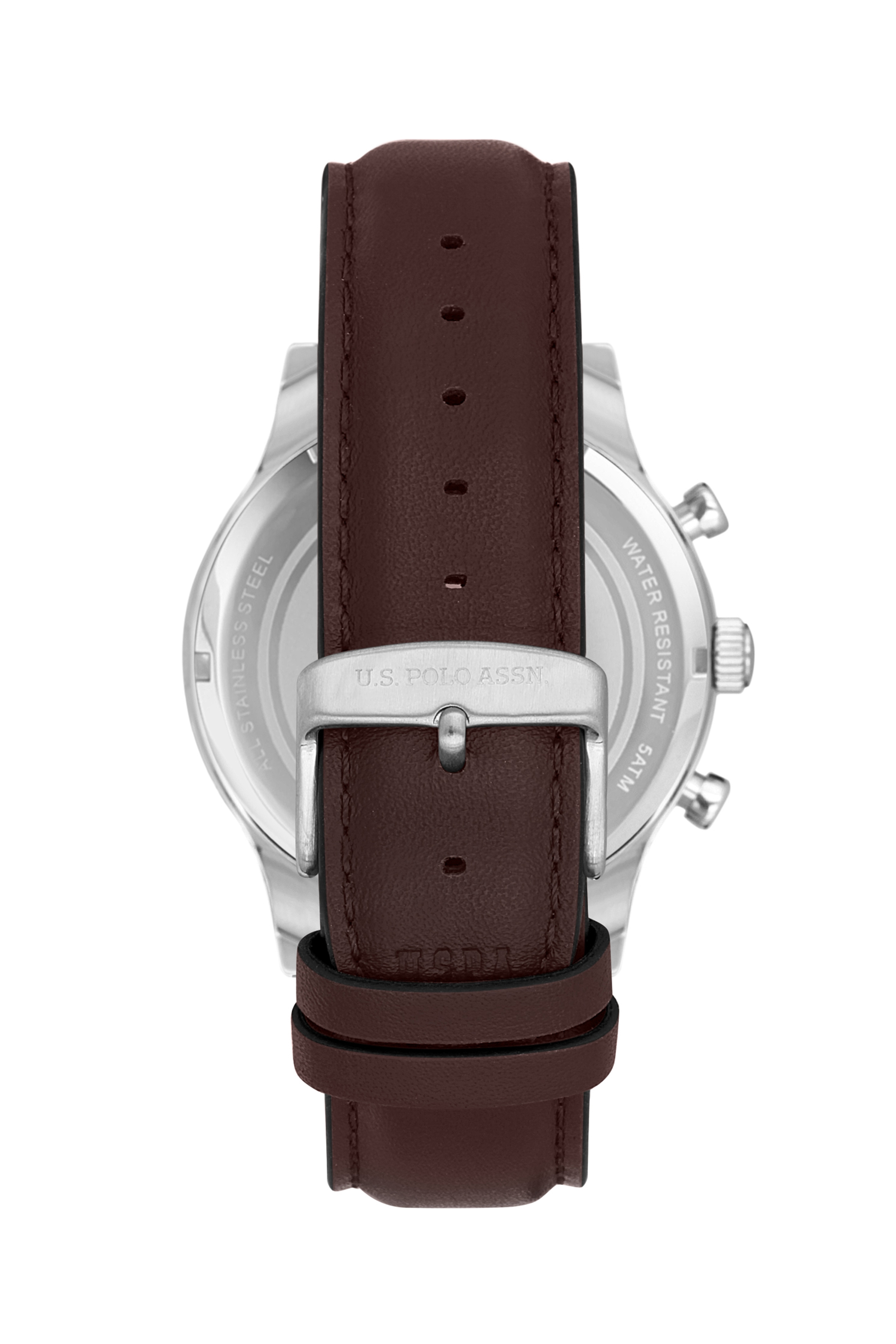 Erkek Kahverengi Deri Kordon Kol Saati USPA1010-08
