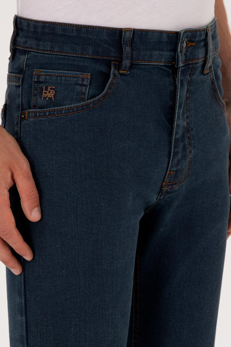 Erkek Eflatun Jean Pantolon - 50297759091