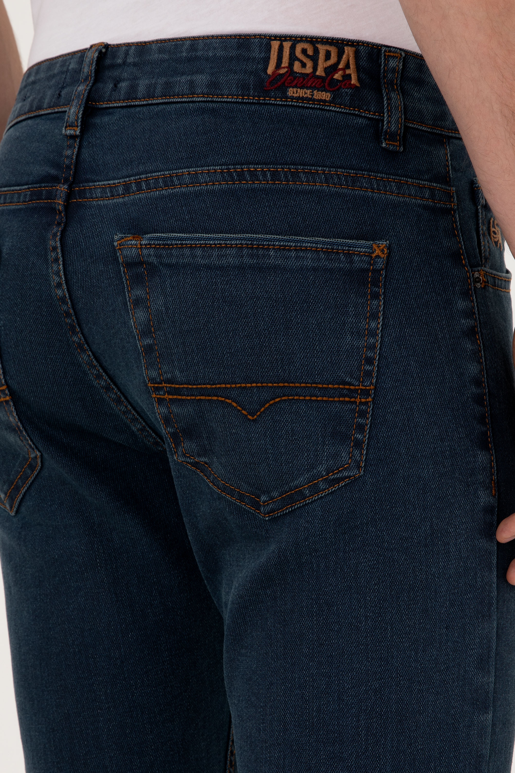 Erkek Eflatun Jean Pantolon - Image 6