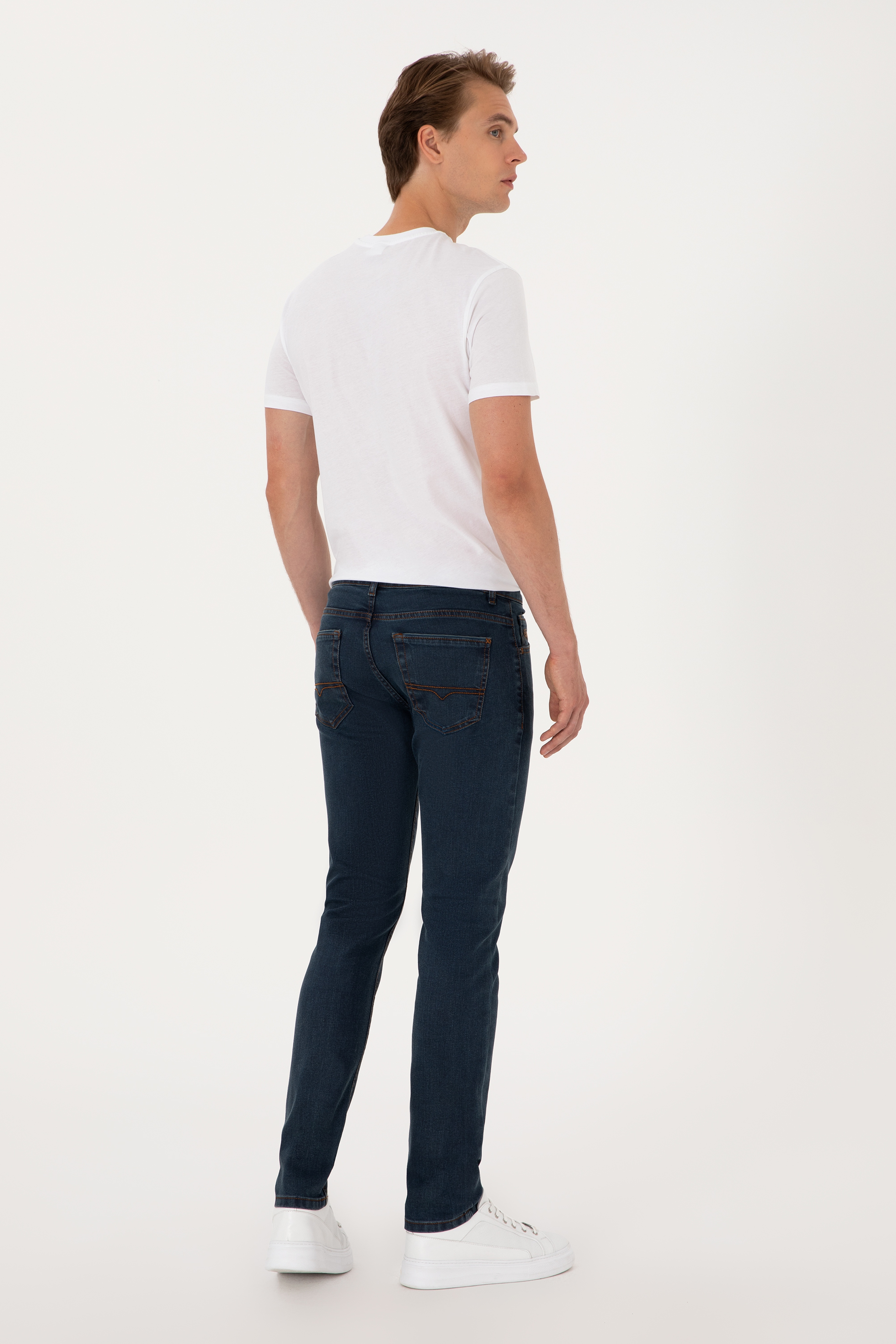 Erkek Eflatun Jean Pantolon - Image 4