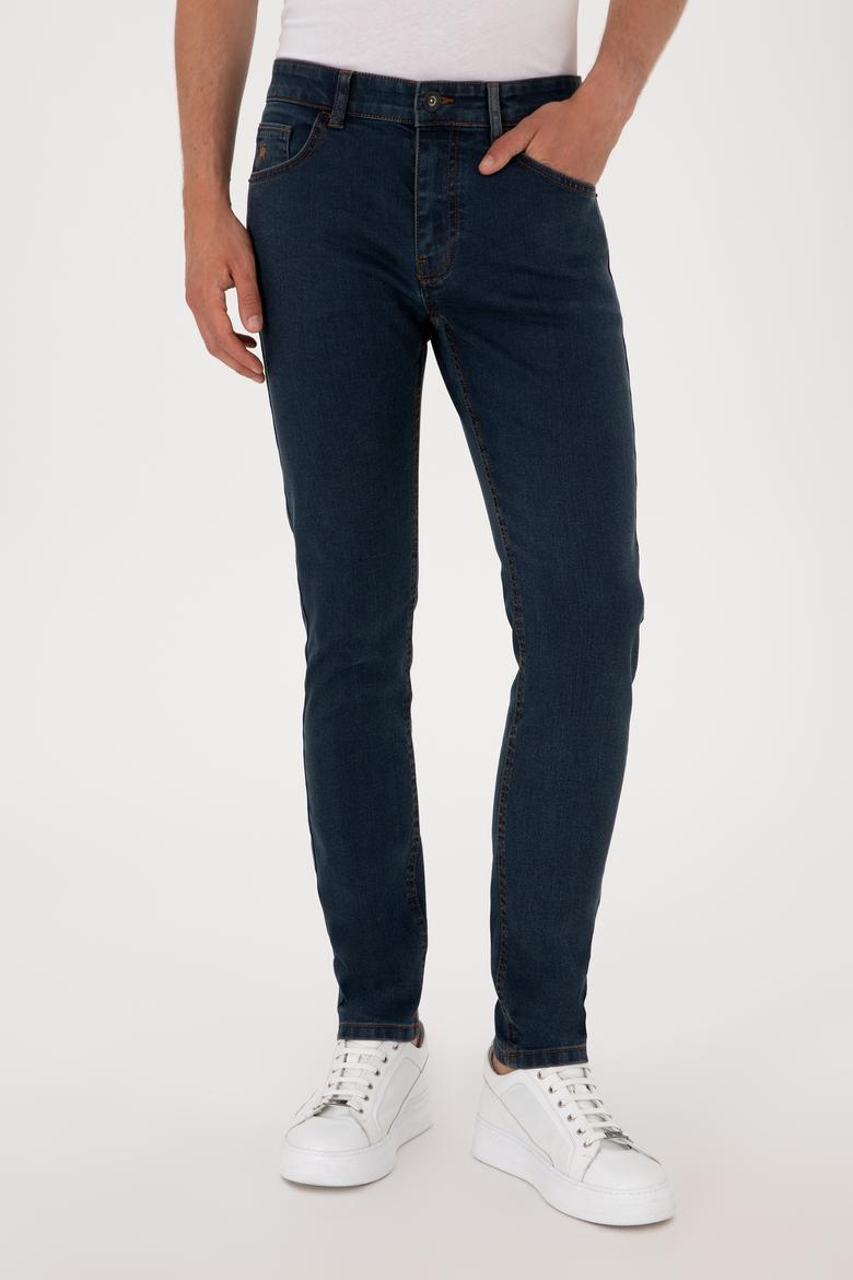 Erkek Eflatun Jean Pantolon - 50297759091