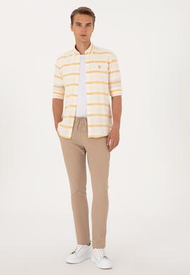 Erkek Bej Kanvas Pantolon - 50300436038