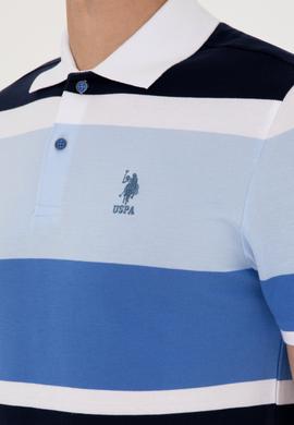Erkek Regular Fit Polo Yaka İndigo Tişört - 50300046044