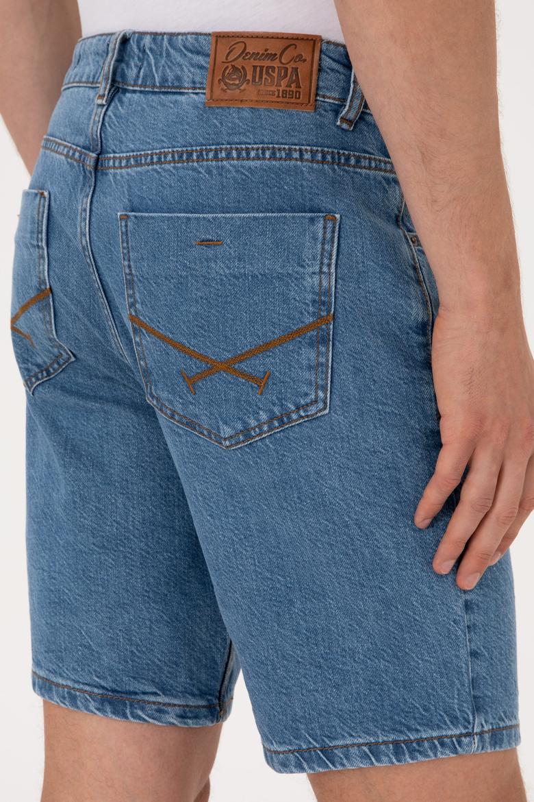 Erkek Mavi Jean Şort - 50304330003