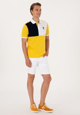Erkek Regular Fit Polo Yaka Koyu Sarı Tişört - 50299782016