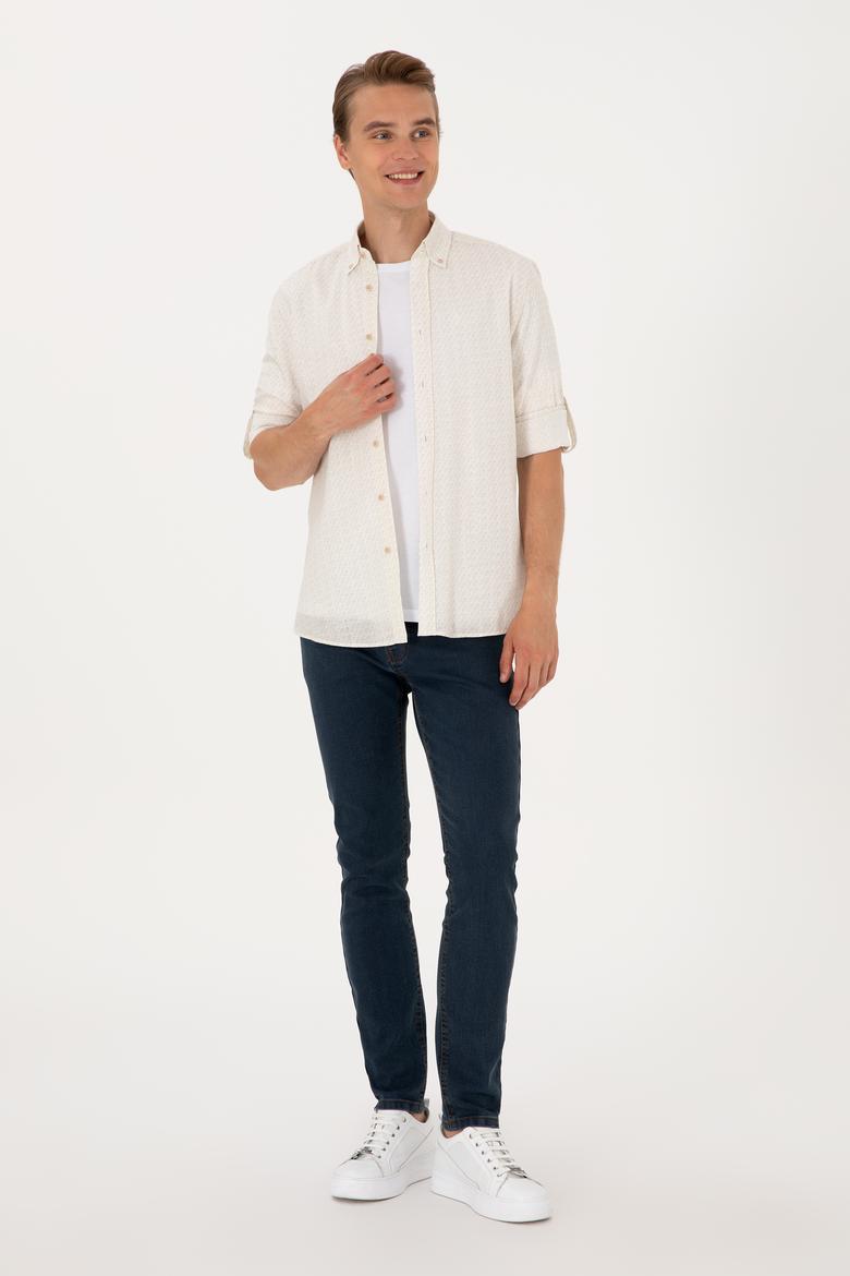 Erkek Taş Uzun Kollu Gömlek - 50300543006