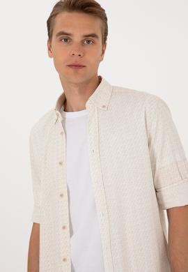 Erkek Taş Uzun Kollu Gömlek - 50300543006