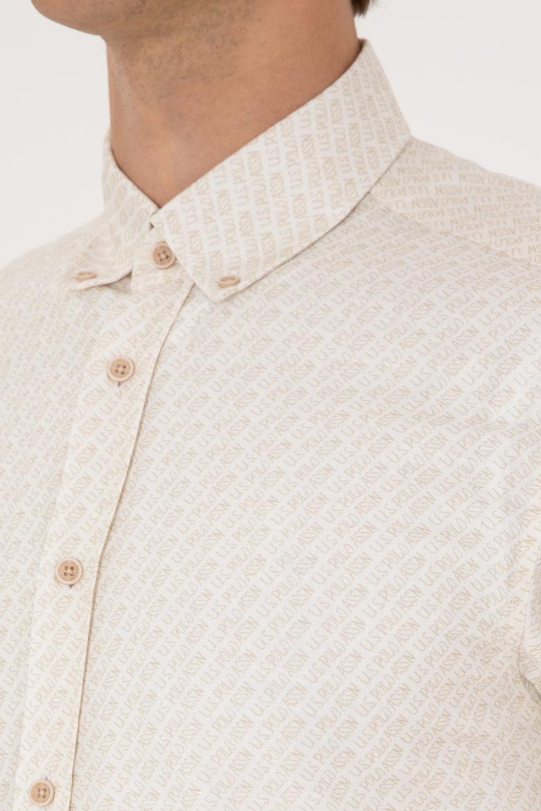 Erkek Taş Uzun Kollu Gömlek - 50300543006