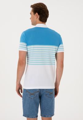 Erkek Regular Fit Polo Yaka Turkuaz Tişört - 50300063027