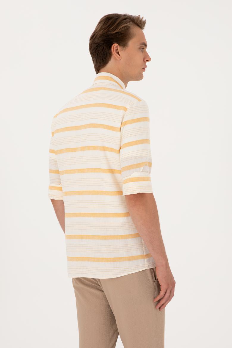 Erkek Hardal Uzun Kollu Gömlek - 50300198024