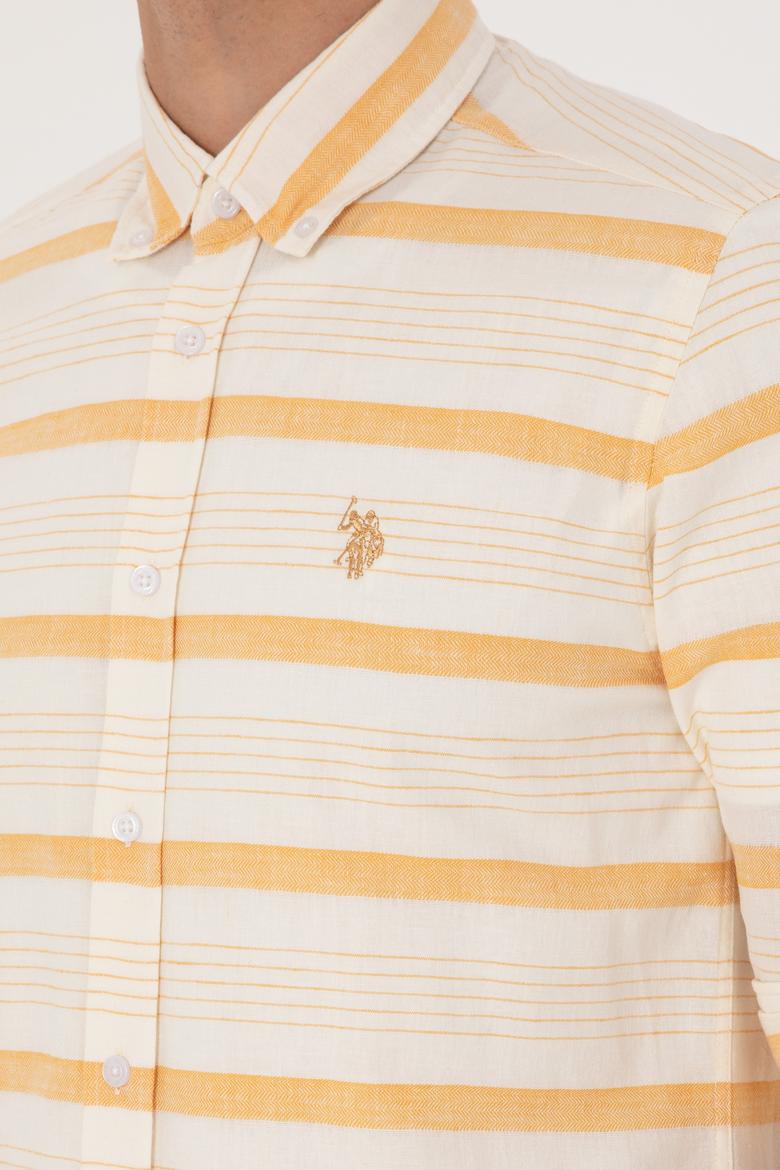 Erkek Hardal Uzun Kollu Gömlek - 50300198024