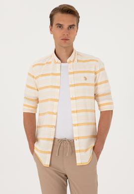 Erkek Hardal Uzun Kollu Gömlek - 50300198024