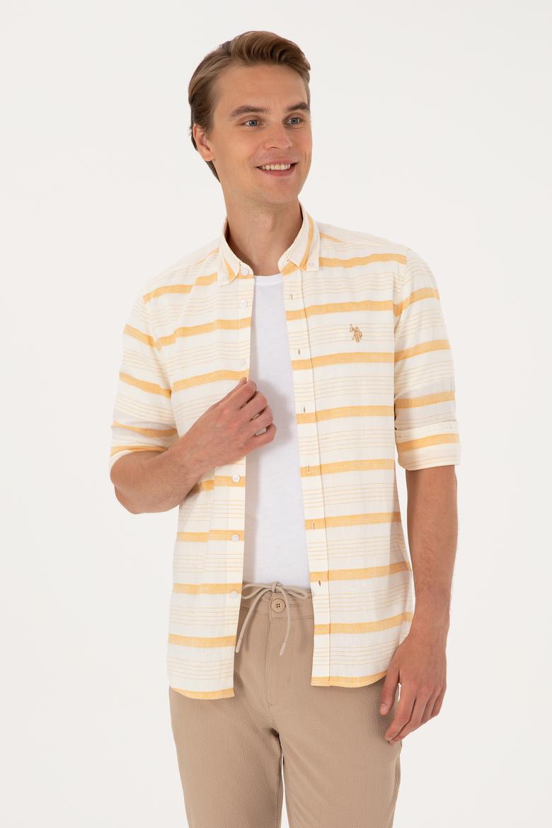 Erkek Hardal Uzun Kollu Gömlek - 50300198024