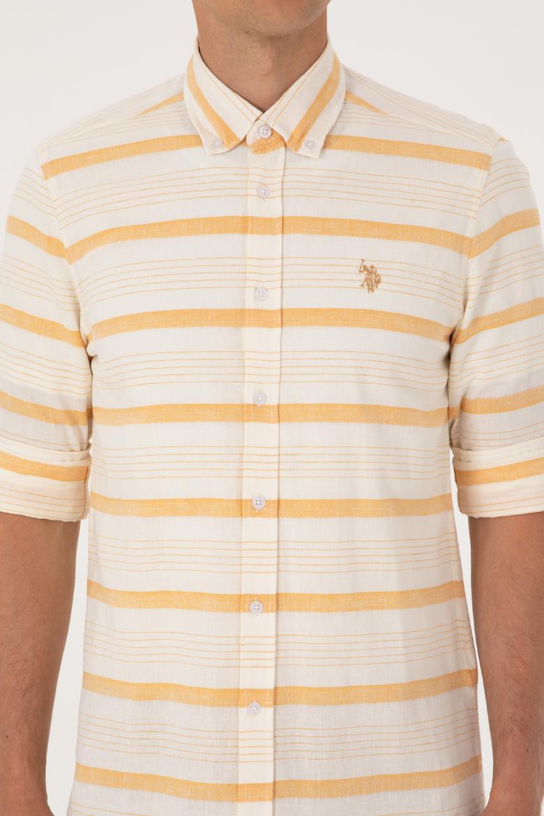 Erkek Hardal Uzun Kollu Gömlek - 50300198024