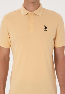 Erkek Regular Fit Polo Yaka Bej Tişört - 50300127027