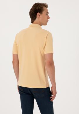 Erkek Regular Fit Polo Yaka Bej Tişört - 50300127027