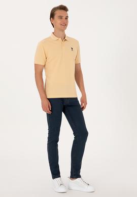 Erkek Regular Fit Polo Yaka Bej Tişört - 50300127027