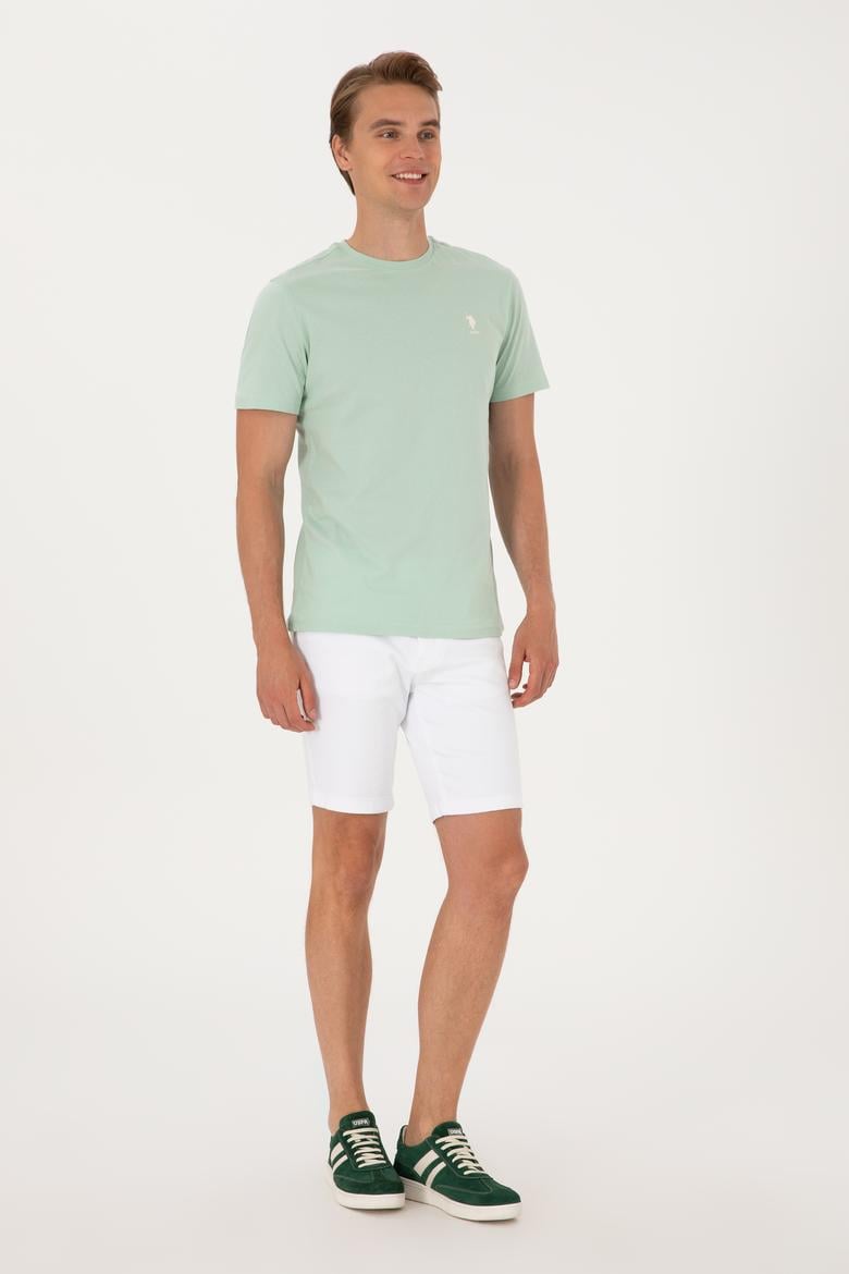 Erkek Beyaz Jean Şort