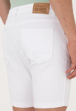 Erkek Beyaz Jean Şort - 50304345006