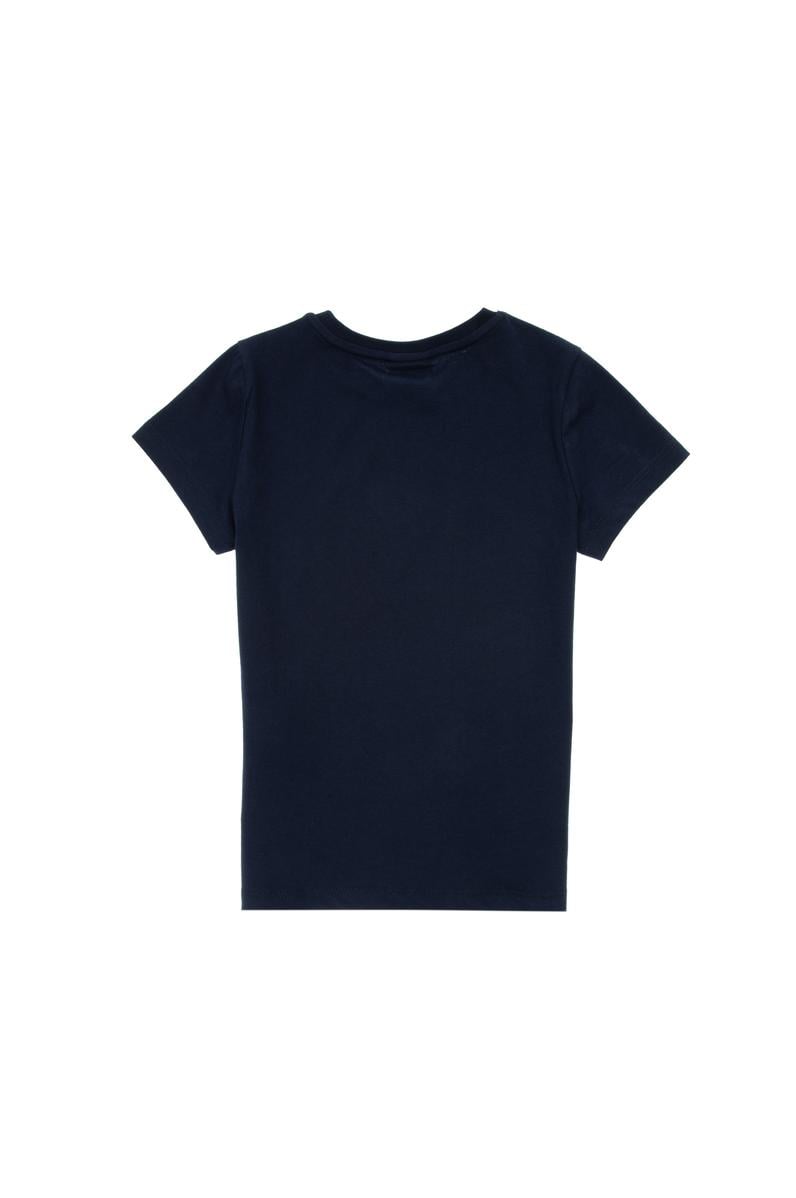 Erkek Çocuk Lacivert Bisiklet Yaka Tişört