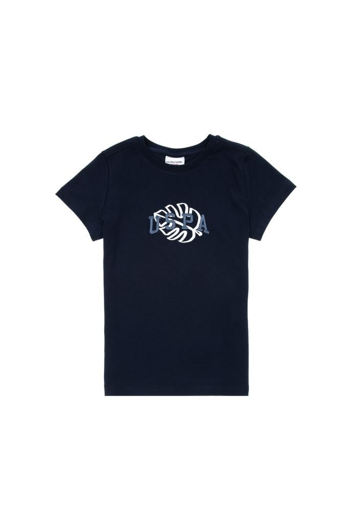 Erkek Çocuk Lacivert Bisiklet Yaka Tişört