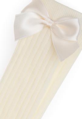 Kız Çocuk Krem Diz Altı Çorap - 50311332004