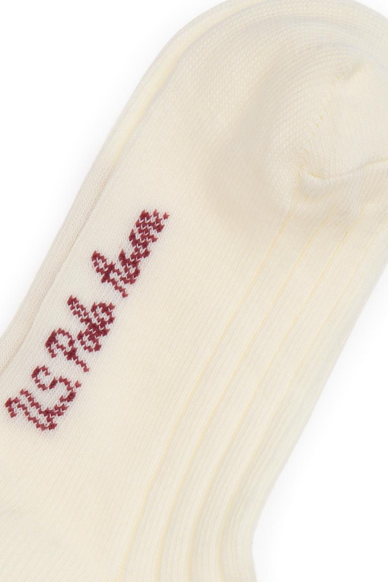 Kız Çocuk Krem Diz Altı Çorap - 50311332004