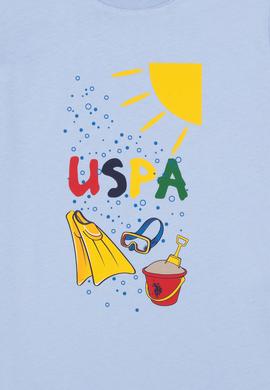 Erkek Çocuk Bisiklet Yaka Açık Mavi Tişört - 50307138033