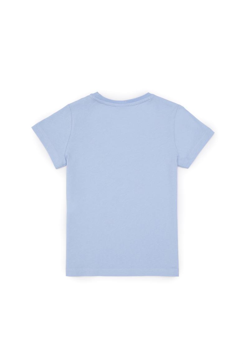 Erkek Çocuk Bisiklet Yaka Açık Mavi Tişört - 50307138033
