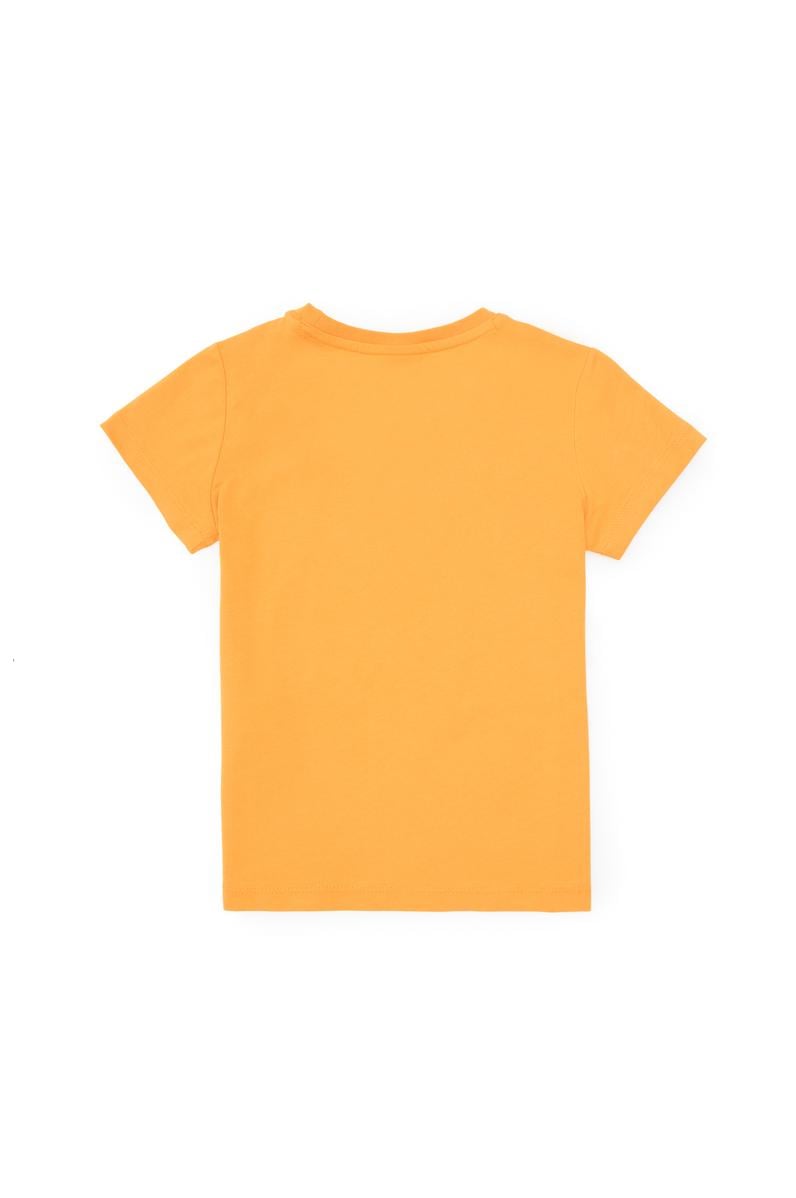 Erkek Çocuk Bisiklet Yaka Turuncu Tişört