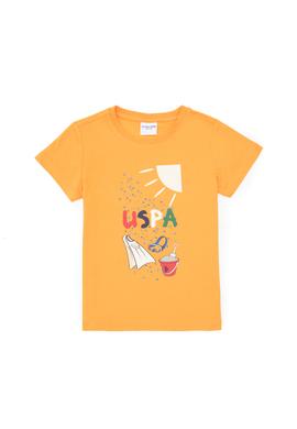 Erkek Çocuk Bisiklet Yaka Turuncu Tişört - 50307138055