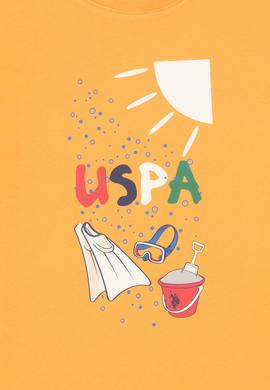 Erkek Çocuk Bisiklet Yaka Turuncu Tişört - 50307138055